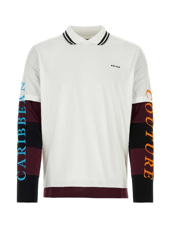 Logo Embroidered Layered Polo Shirt