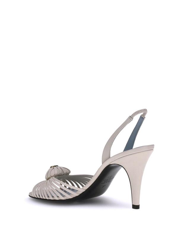 Valentino White Sandal Heels
