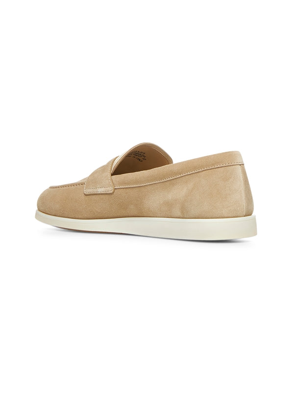 Beige Calfskin Loafers