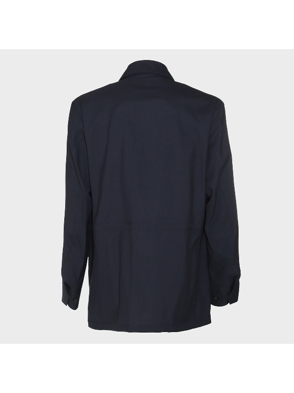 Flap Pocket Single Breasted Jacket