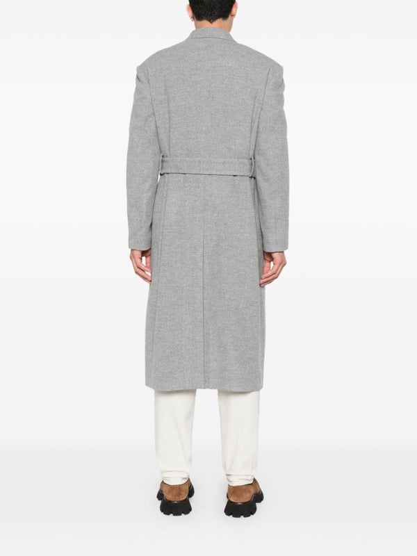 Wool Cashmere Belt Coat