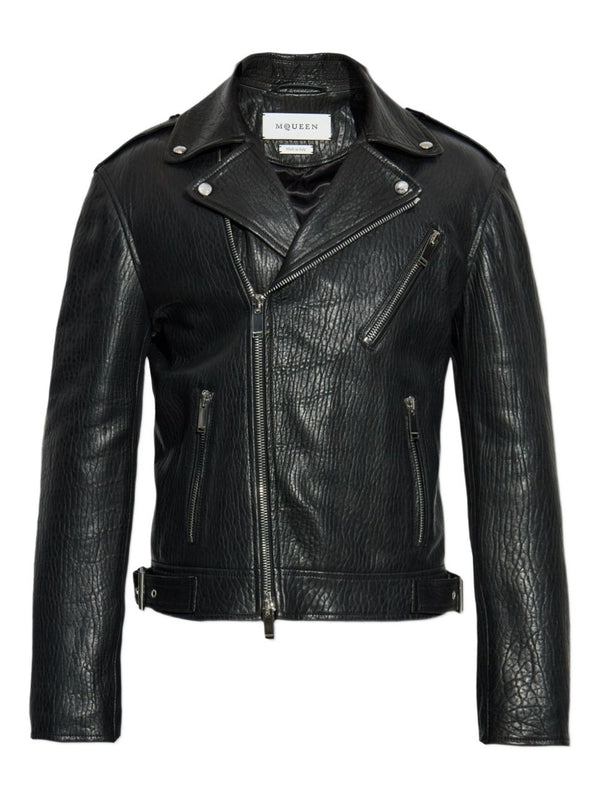 Alexander Mcqueen Black Biker