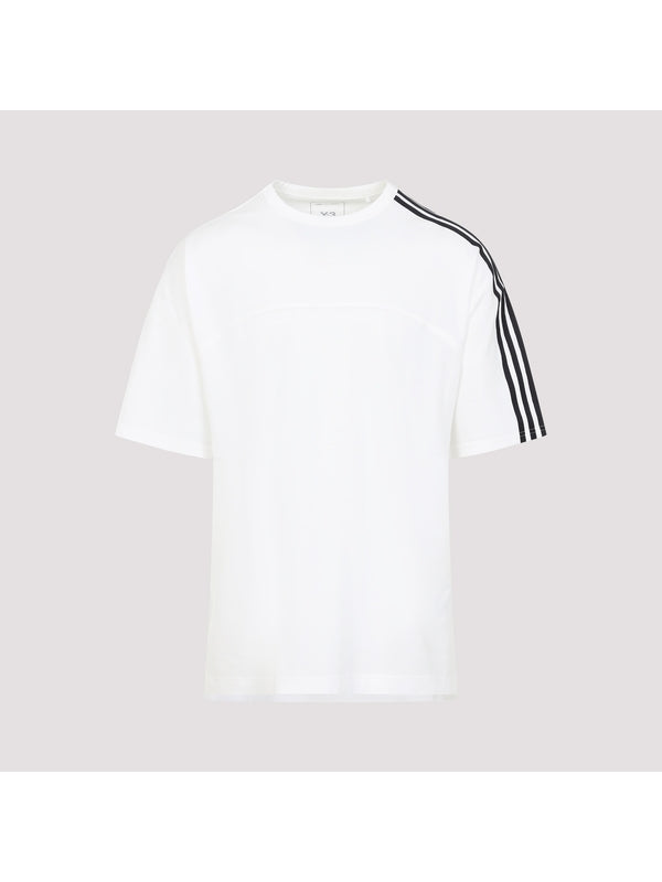 Stripe Detail Cotton Short-Sleeve T-Shirt