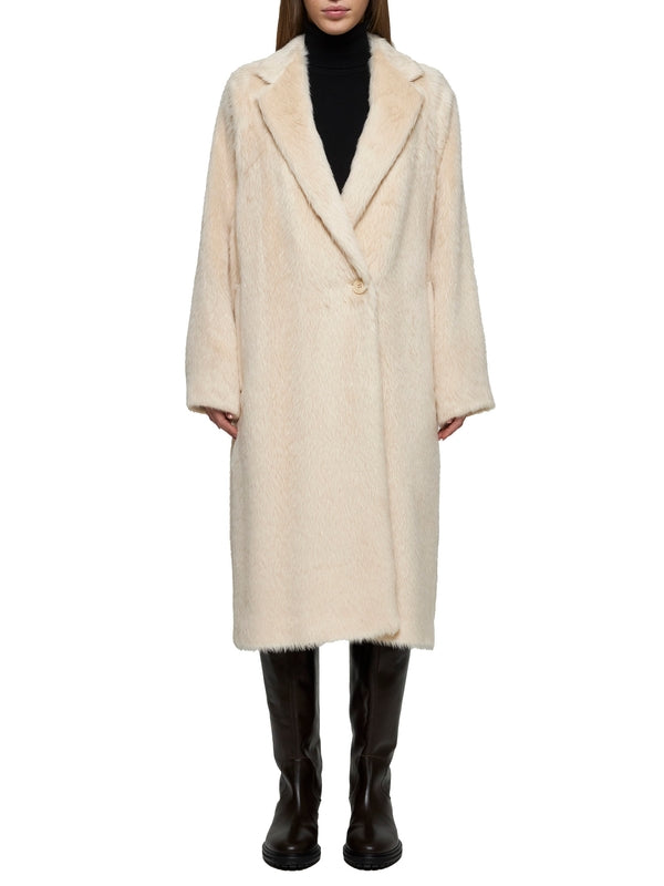 Xavier Alpaca Shearing Alpaca
  Wool Coat