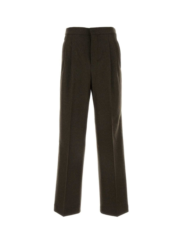 Pleats Virgin Wool Pants
