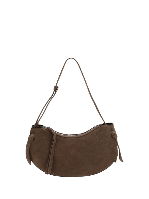 Fortune Cookie Suede Shoulder
  Bag