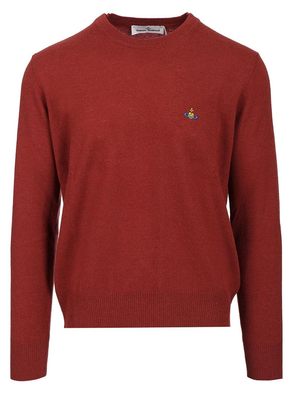 Alex Logo Crew Neck Wool Sweater