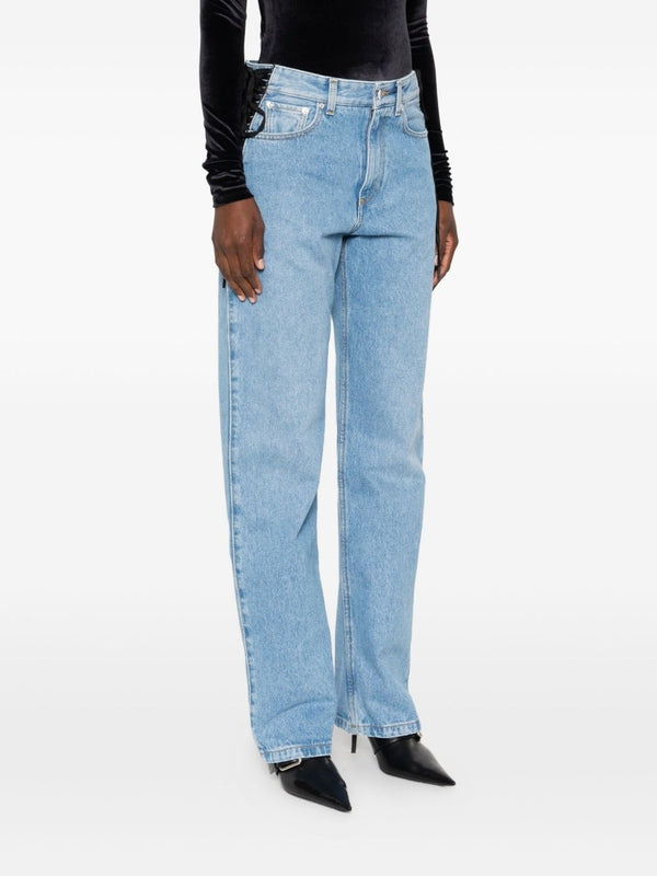 Mugler Blue Denim Pants