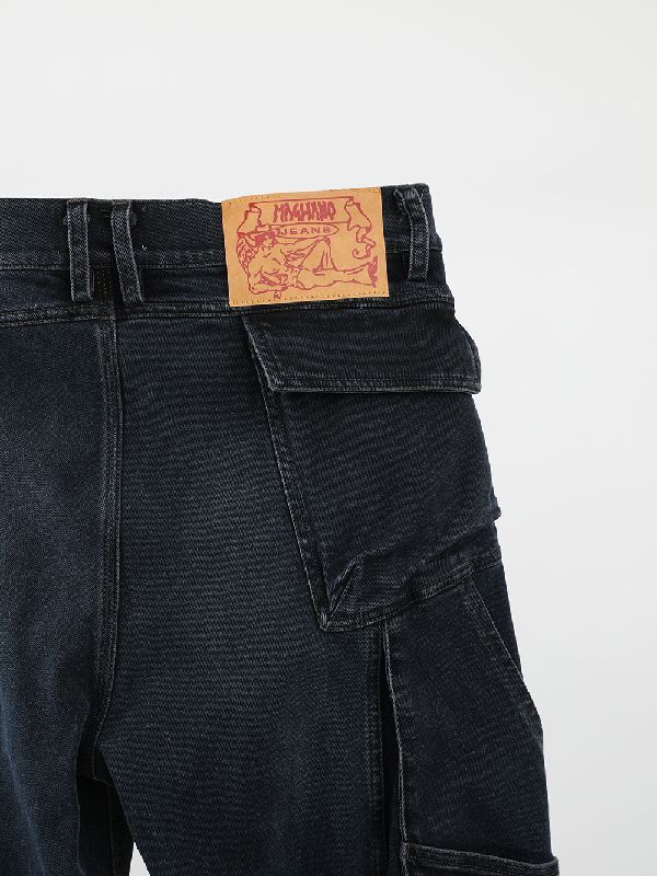 Slim Cargo Denim Pants