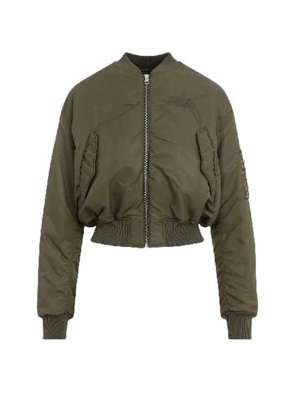 Logo Embroidery Nylon Bomber