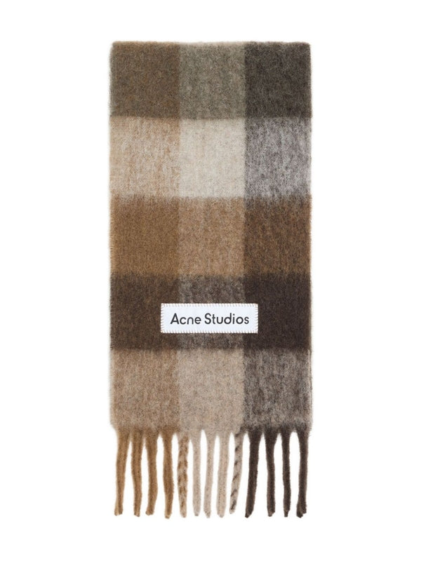 Acne Studios Check Mohair Scarf