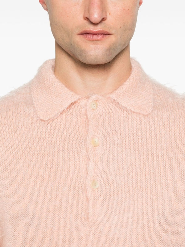 Mohair Wool Polo Shirt
