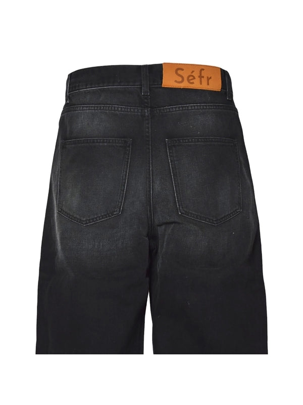 Atlas Cut Black Denim Pants