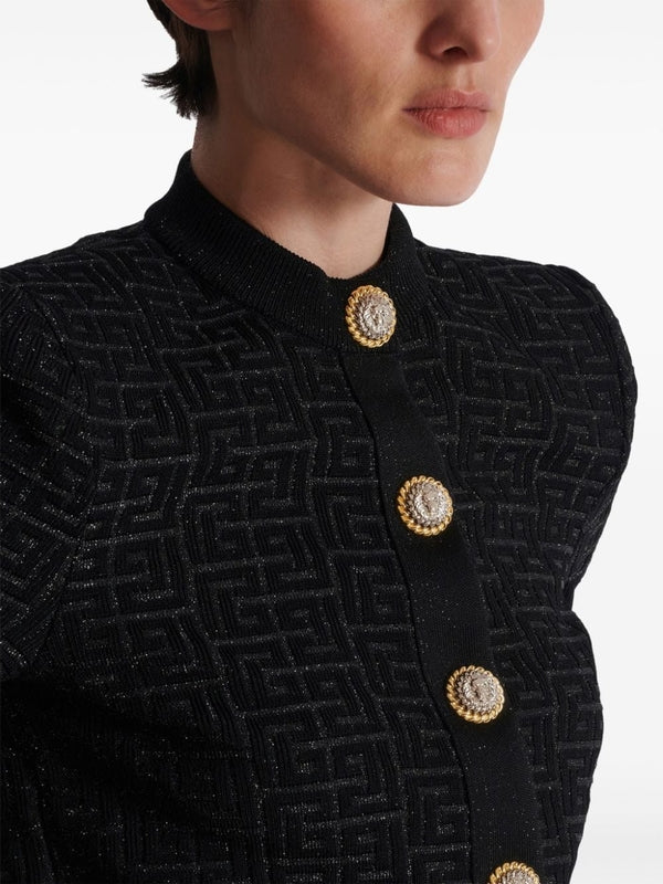 All-Over Logo Button
  Embellished Jacket