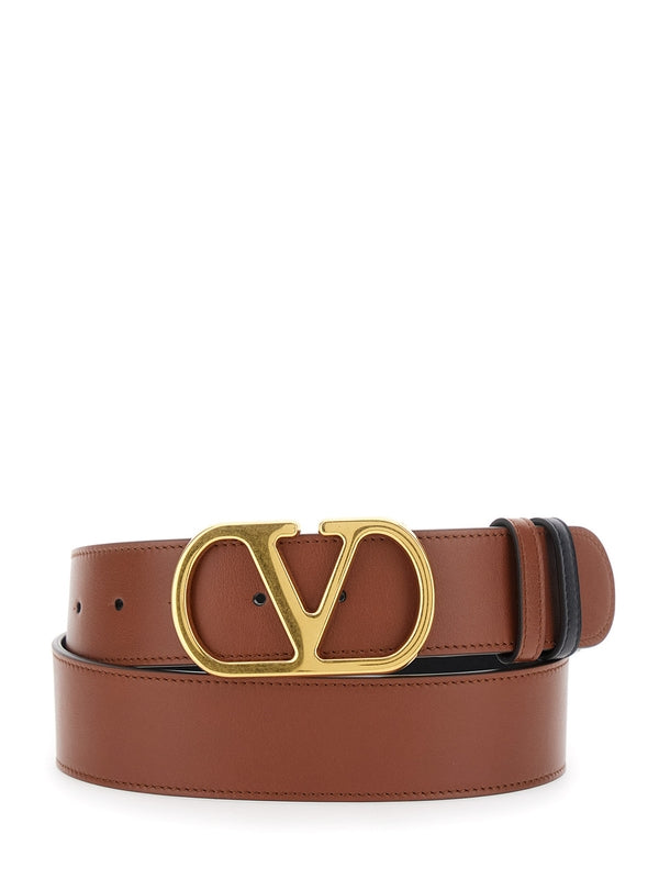 Valentino Brown Leather Belts