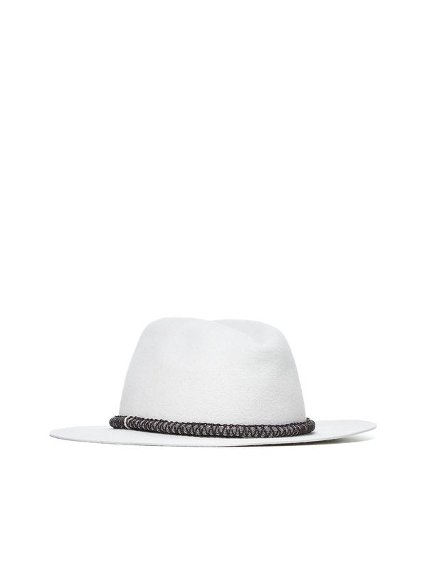 Monili Embellished Felt Fedora