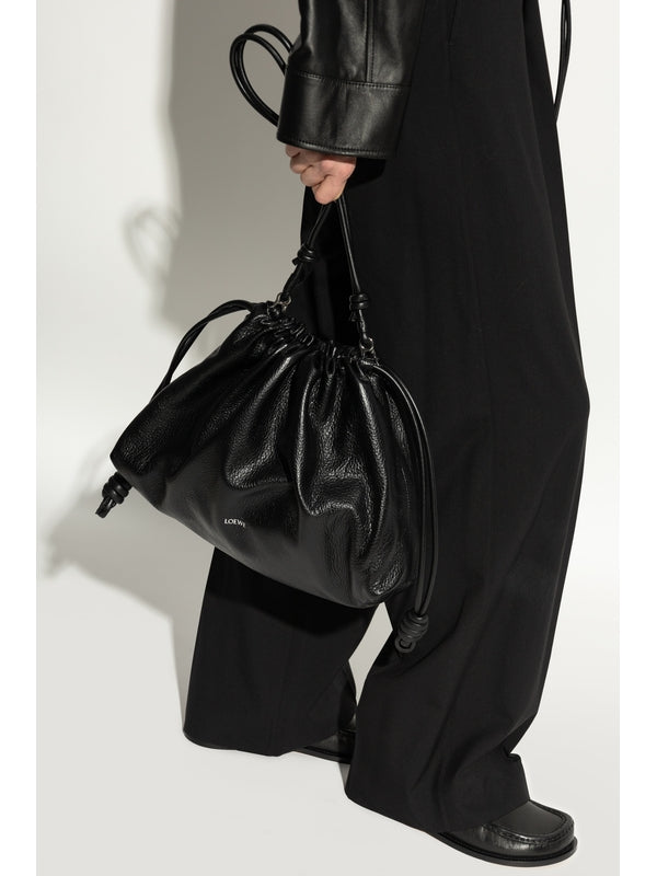 Flamenco Leather Large Bucket Bag