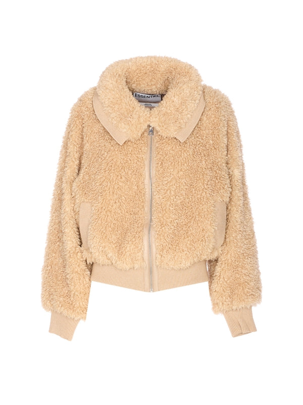 Essentiel Antwerp Beige Fur & Shearling