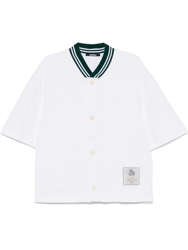 Back Logo Embroidered Cotton Shirt