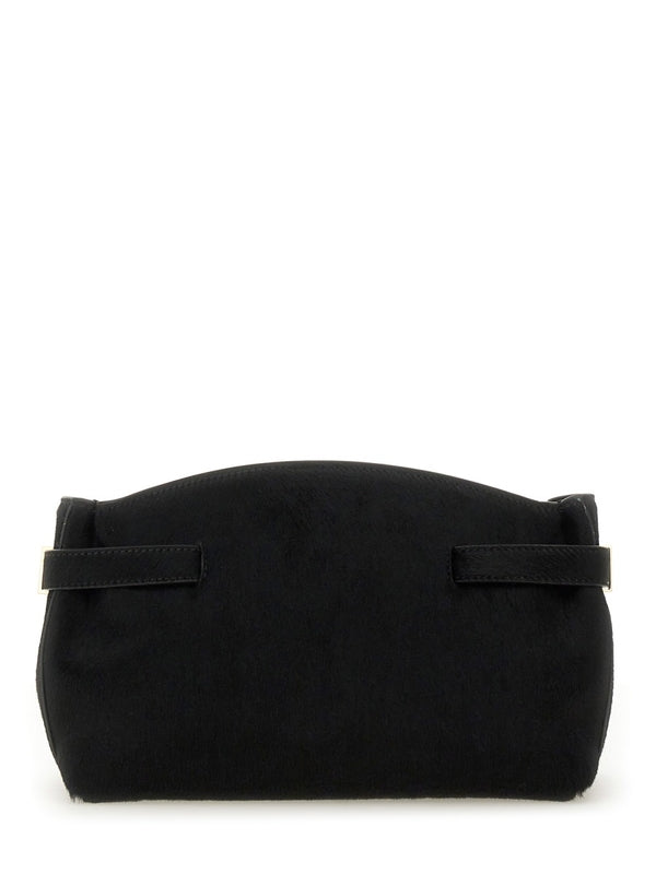 Black Leather Mini Clutch