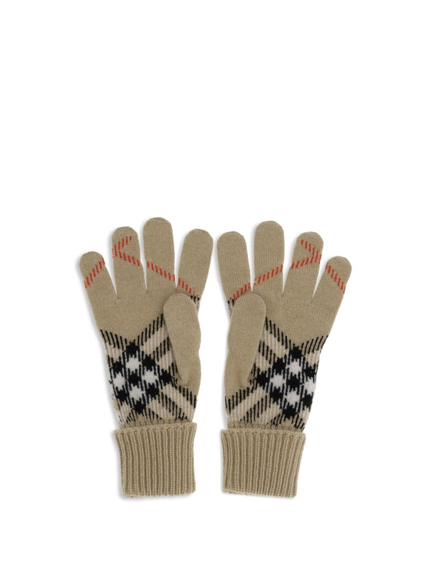Burberry Beige Wool Gloves