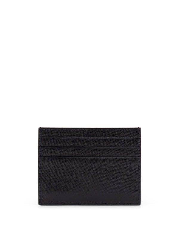 Logo Leather Card Wallet