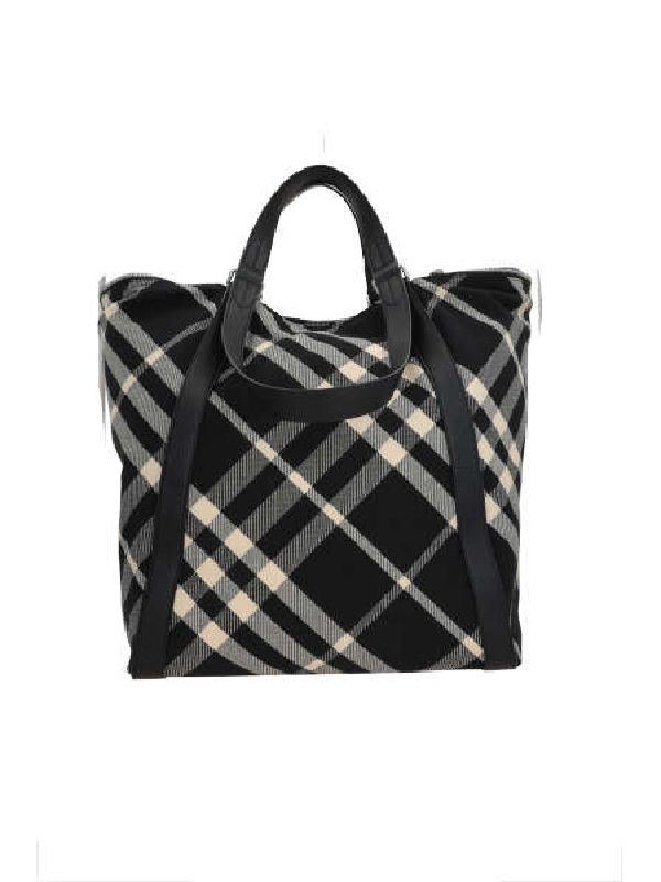 Check Pattern Canvas Tote Bag