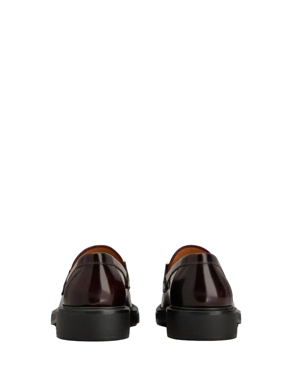 Tod'S Burgundy Loafers