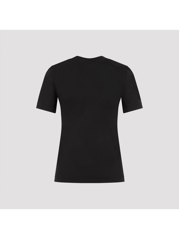 Rhinestone Logo Cotton Short
  Sleeve T-Shirt