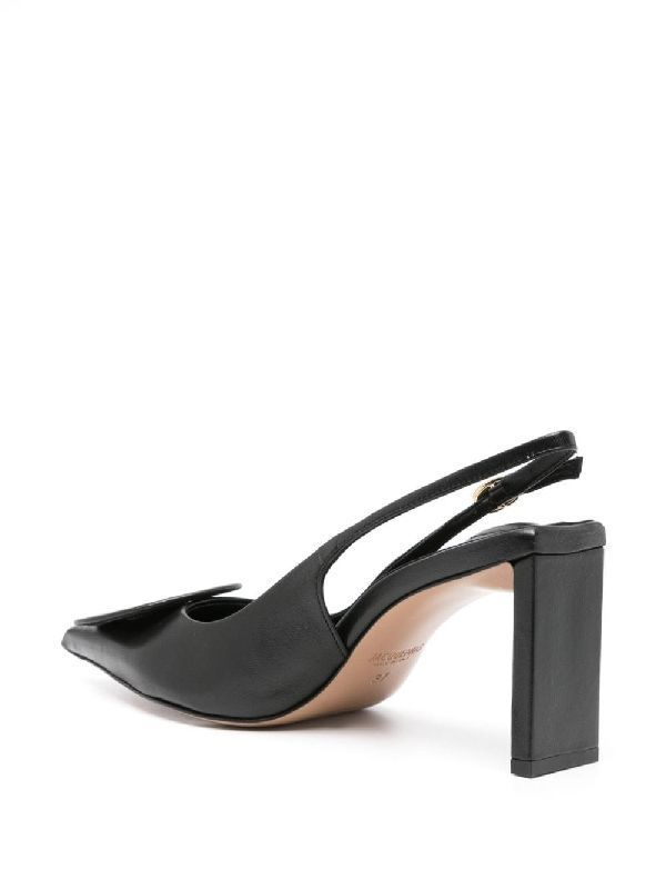 Circle Square
  Leather Slingback Heel