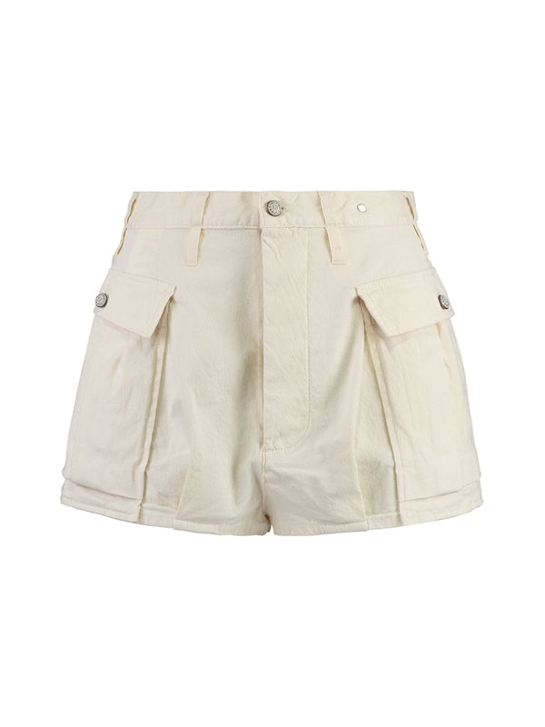 Cotton Blend Cargo Shorts