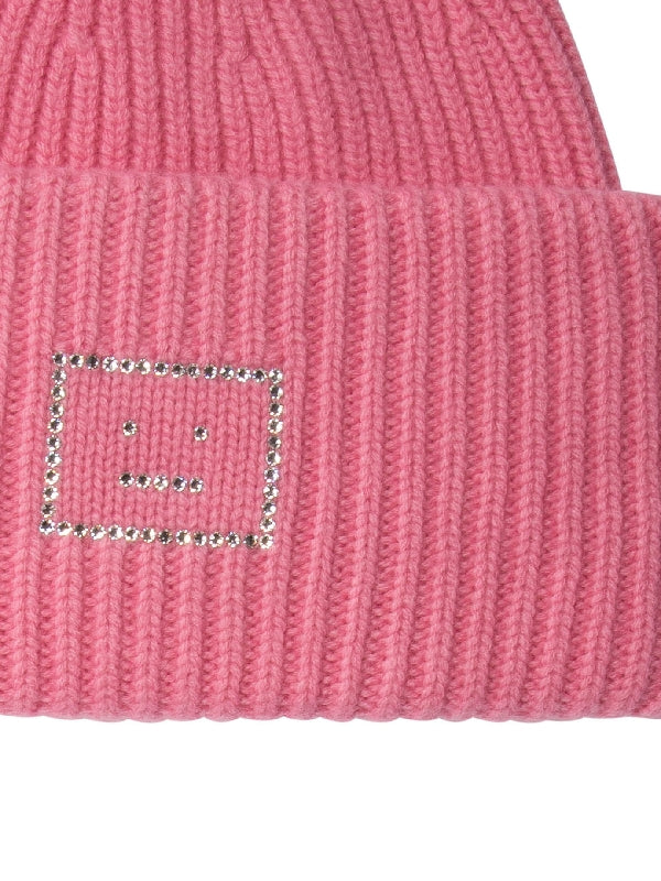 Face Logo Wool Beanie