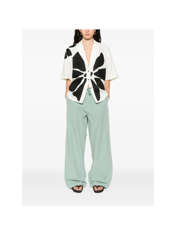 Straight Cotton Pants