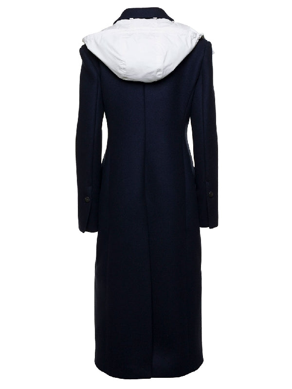 Detachable Hood Wool Coat