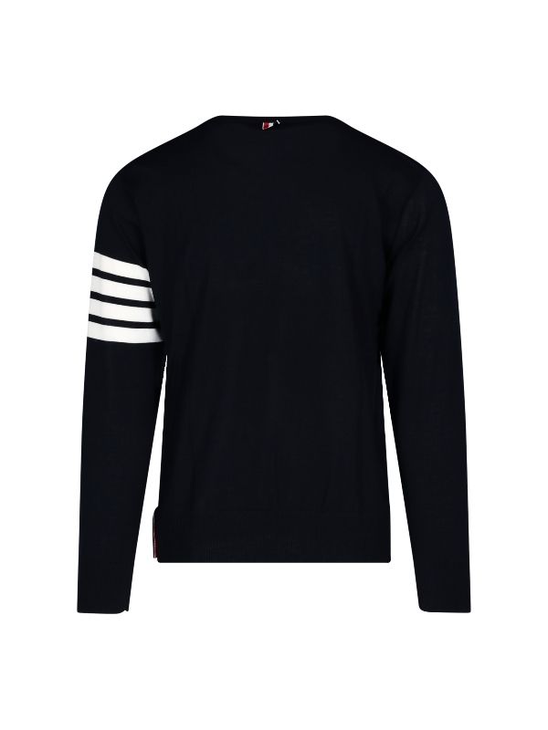 4-Bar Crewneck Knit