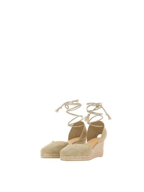 Castañer Beige Wedge Sandals