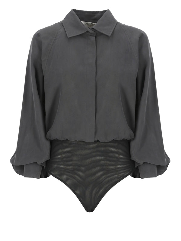 Balloon Sleeve Shirt Bodysuit