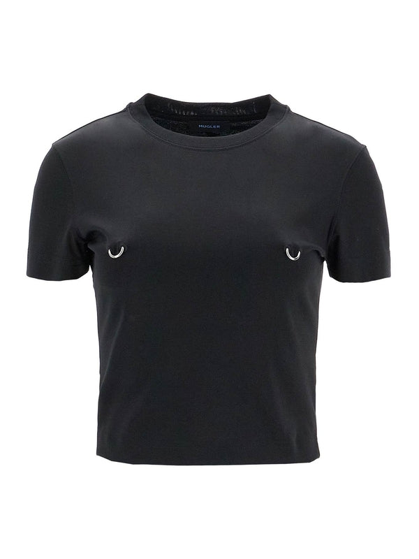 Piercing Cotton Short Sleeve T-Shirt