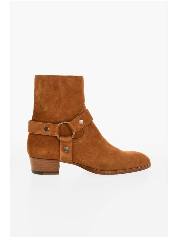 Saint Laurent Brown Ankle Boots