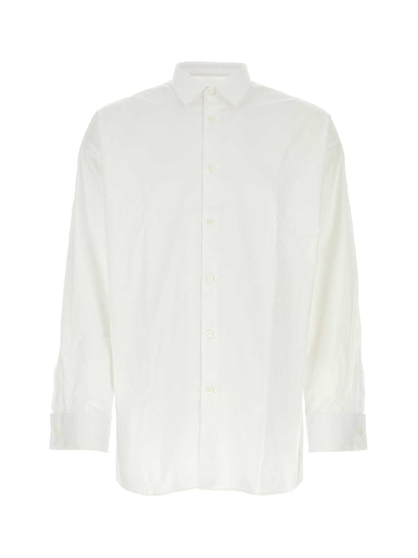 White Cotton Long-sleeve Shirt