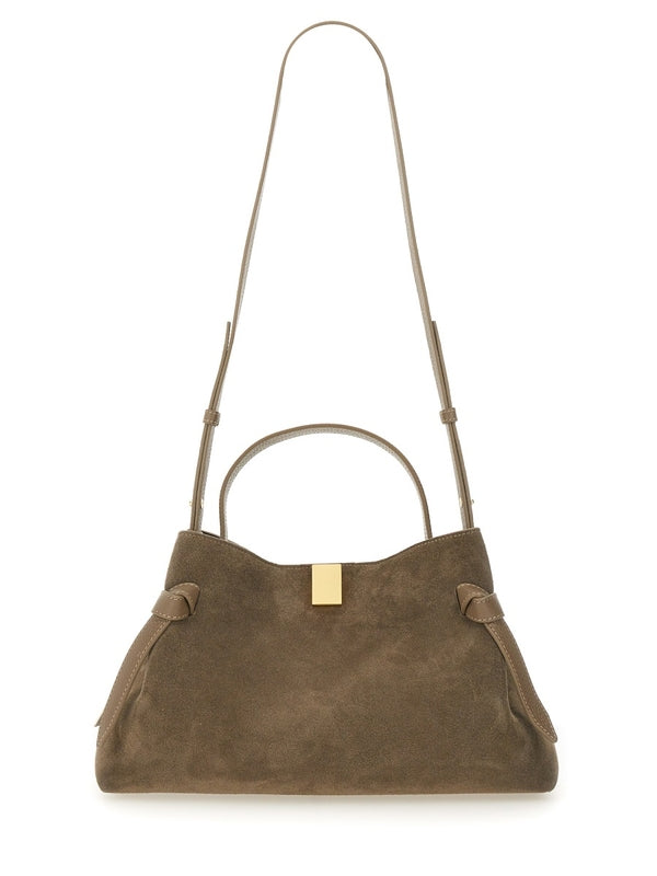 Oyster Suede Tote Bag