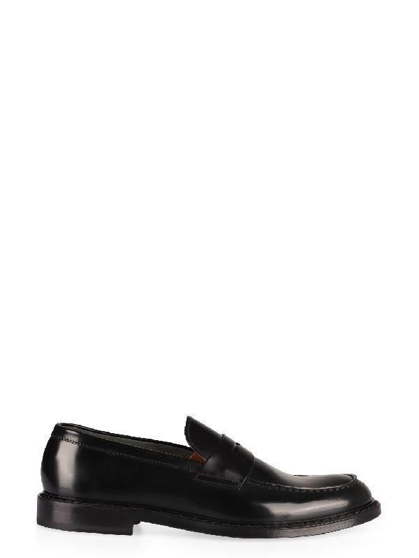 Black Leather Penny Loafer