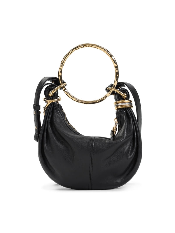 Bracelet Ring Embellished Leather Mini Tote Bag