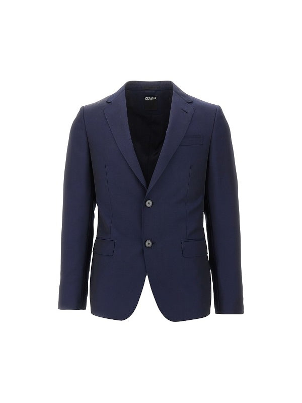 Zegna Navy Tailored Jacket