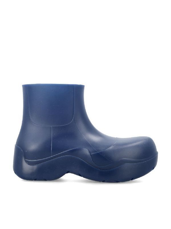 Blue Rubber Puddle Boots