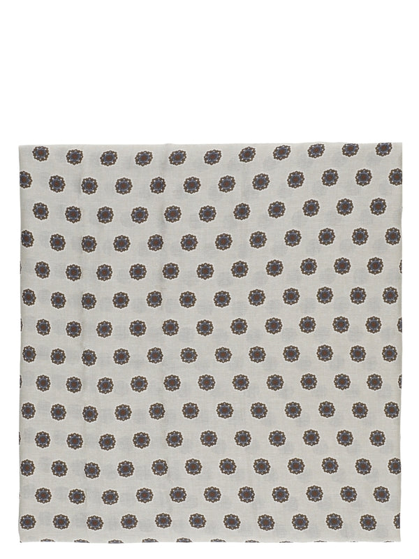 Graphic Pattern Wool Scarf