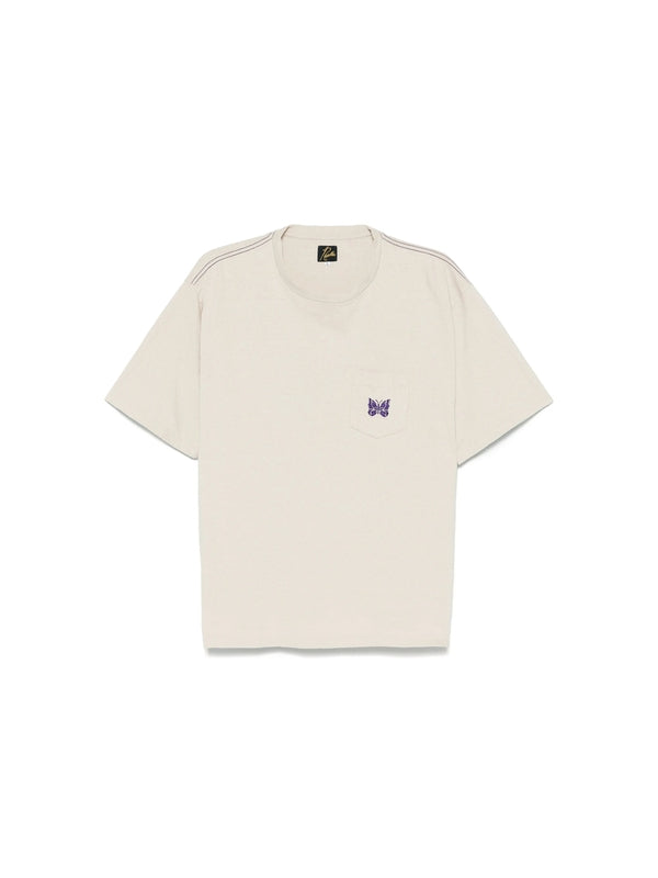 Butterfly Embroidered Short-Sleeve T-Shirt