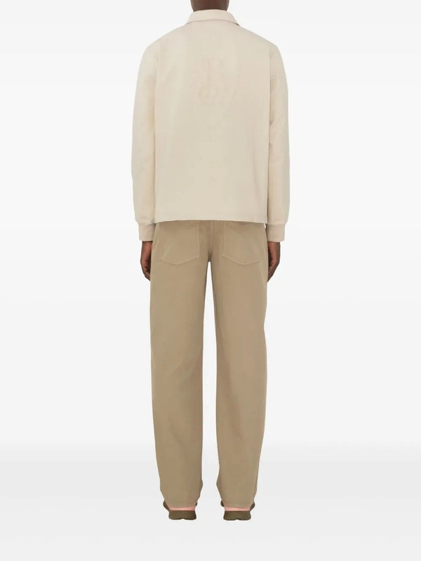 Beige Cotton Pants