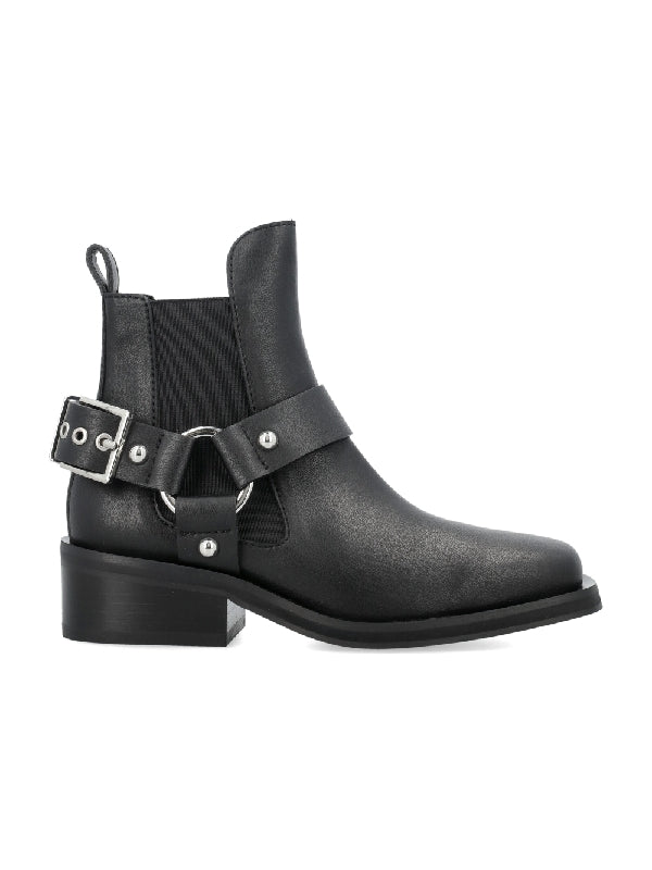 Biker Leather Blend Chelsea Boot