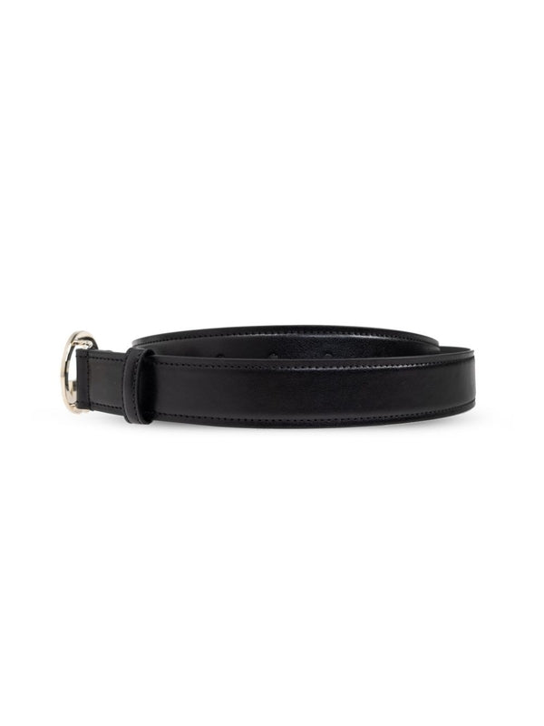 Blondie Logo Metal Buckle
  Leather Belt